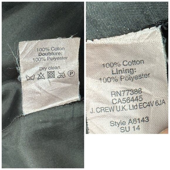 J.Crew Black Seamed Matelasse Skirt Flare A-Line Style A6143 Women's Size 14 - Picture 5 of 7